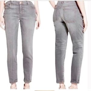 Eileen Fisher Straight Leg Organic Gray Jeans Size 12